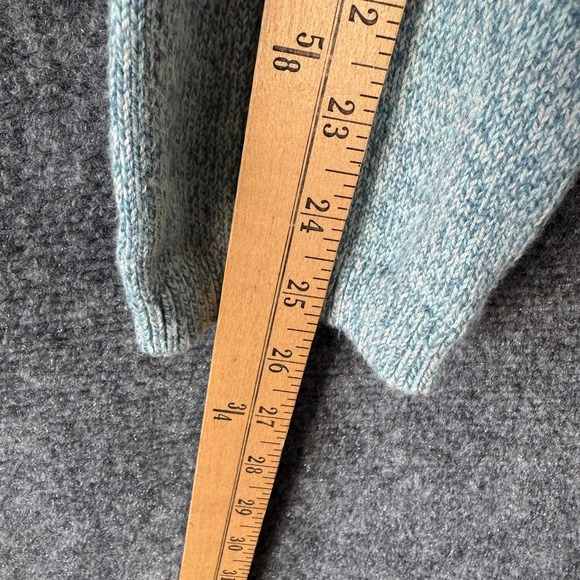 Talbots Sweater Womens XL Blue White Striped Open Knit Casual Coastal Pullover - Picture 8 of 11